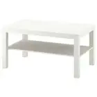 2-Tier Farmhouse Coffee Table with Storage Shelf Cocktail Table for Living Room
