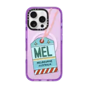 iPhone 16 Pro Impact Case MagSafe Compatible Melbourne Travel Tag