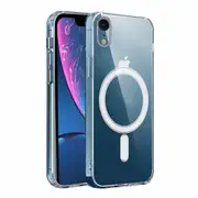 For Apple iPhone XR MagSafe Magnetic Case with HaloLock Shockproof Military Grade Protection Scratch Resistant Back Clear Protective Cover