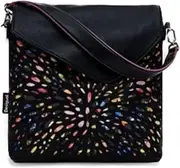 [Desigual] Fireworks Shopper Bag Women Black Backpacks