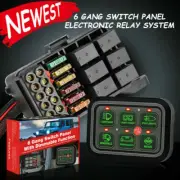6-Gang Switch Panel Relay Automatic Dimmable Circuit Control Box Car Marine 12V (for: Subaru)