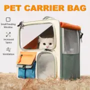 Large Capacity Cat Bag Portable Pet Backpack with Trolley Case for Travel AU