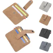 Mens Slim Leather Wallet Mini Thin Front Pocket Leather Credit Card Holder Gift