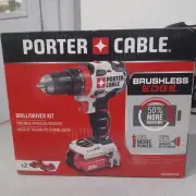 PORTER-CABLE PCCK607LB 20VMax Cordless Drill Driver Kit New 1/2 Chuck 2*battery