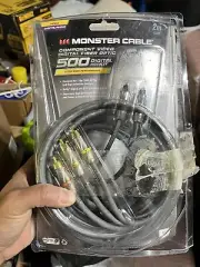 Monster Cable 500cv Component and digital fiber optic Cable (2m) damaged box