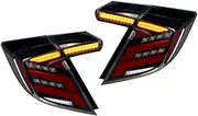 Rear Reverse Lamp Car Tail Light Assembly For Civic Hatchback FK7 FK8 FK4 TYPE-R 2016-2021 LED Brake Signal Light(Color:B)