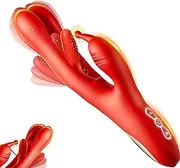 Vibrator Sex Toys for Women - 3IN1 Rabbit Vibrators Adult Toy with 7 Flapping & Vibrating Modes, Adult Sex Toys & Games G Spot Vibrator Sexual Pleasure Tools Clitoral Nipple Anal Vibrators Thrusting Dildo for Women Toys