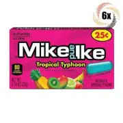 6x Packs Mike & Ike Tropical Typhoon Chewy Candy - .78oz | Fat & Gluten Free