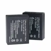 2pcs Battery For FUJIFILM NP-W126S X-PRO2/X-T2/X-A3/X-A10/X100F/HS50EXR X-T100