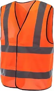 [A-SAFETY] High Reflective Vest, High Visibility Safety Jacket Yellow, XL