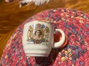 Vintage Clarice Cliff 1953 Coronation of Queen Elizabeth II Cup Collectible