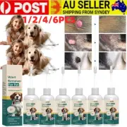 1/2/6X 60ml Natural Dog Wart Remover Dog Skin Tags, Dog Wart Removal Treatment