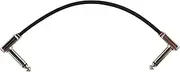 Ernie Ball 6” Single Flat Ribbon Patch Cable - Black