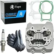 Top End Cylinder Head Kit Compatible with Honda Recon 250 Recon250 Sportrax 250 TRX 250 TRX250 TRX250X TRX250EX TRX250TM TRX250TE 12200-HM8-A40 1997-2020