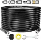 Sewer Jetter Kit Pressure Washer 100FT, Newest 5800PSI Drain Cleaner Hose 1/4"
