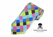 Lord R Colton Masterworks Tie Summer Prism Uprising Silk Necktie $195 New