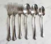 WESTGATE Oneida Distinction Deluxe HH Stainless Royal Crest Forks & Spoons Lot
