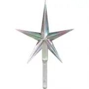 Large Aurora 4" Star Vintage Ceramic Christmas Tree Iridescent Topper