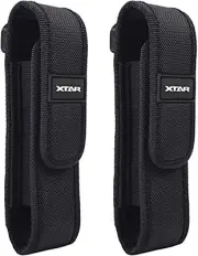 2-Pack Flashlight Pouch Holster for 5"-6.5" Flashlights - Compatible with Models
