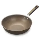Titanium Stainless Steel Wok Frying Pan Nonstick Pot Uncoated Home Kitchen Cookw