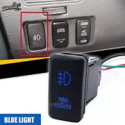 "FOG LIGHT" Push Button Switch Blue LED Indicator Light Fit Toyota Tacoma Tundra (for: Toyota)