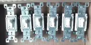 2pc Leviton 3-Way Toggle Switch 1453-2W W/GR SCREW NEW 15AMP
