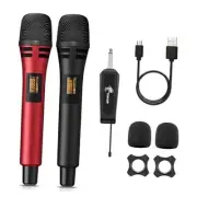 Wireless Microphones, UHF Dual Karaoke Microphone System, Microfonos