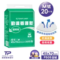 在飛比找momo購物網優惠-【勤達】強力瞬吸乾爽成人尿墊看護墊M號-20片/包(45x7