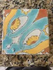 ANTIQUE D&M DAVIES & MCDONALD LOS ANGELES CALIFORNIA TILE MOSAIC 1928-39