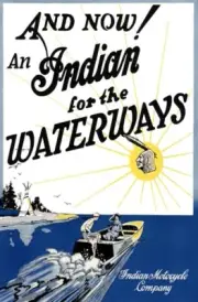 1930 INDIAN MOTORCYCLE COMPANY OUTBOARD ENGINE MOTOR BOAT FISHING POSTER 318840