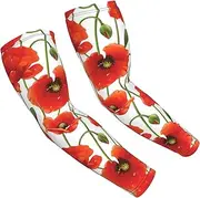 [FSCEV] Flower. Sun Protection Arm Sleeves Outdoor Essentials Cooling Compression Golf Hiking Cycling