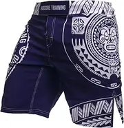 [Hardcore Training] Fight Shorts Sakura Men's Boxing MMA Combat BJJ Grappling Fitness Muay Thai Kickboxing No Gi Sparring