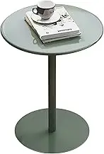 Round Bar Table, Cocktail Bistro High Table, Small Dining Table, Kitchen Breakfast Bar Modern Pedestal Metal Table Bedside Table Nightstand Sofa Table(40x62cm)