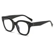 Blue Light Blocking Glasses for Women Butterfly Frame Men 50 Millimeters Black
