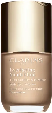Clarins Everlasting Youth Illuminating foundation fluid SPF 15 color 105 Nude 30 ml