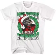 Universal Monsters The Wolfman Howl A Merry White Adult T-Shirt