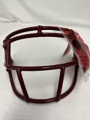 Schutt SUPER PRO EGOP Old School THICK coat Adult Football Face Mask In Cardinal