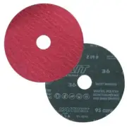 United Abrasives 51353 5x7/8 Bulk 9S Ceramic Fiber Grinding Discs 36 Grit 100 pk