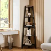 Oikiture Corner Ladder Shelving Unit 5/6 Tier Storage Display Stand Bookshelf