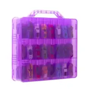 Double Sided Toy Car Storage Case for 48 Toy Cars, Matchbox Cars, Mini Toys, ...