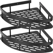Shelf Rack Shower Caddy Metal Bathroom Shelves Storage Organizer 2PCS