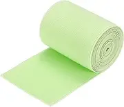 uxcell Twill Wide Elastic Band Double-Side (70mm) 2.8 Inch Flat 2 Yard Woven Elastic Band Knit Elastic Spool Heavy Stretch Strap Light Green for Sewing, Waistband