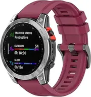 [MGTCAR] 20 22 26mm Quick Release Silicone Strap For Garmin Fenix 7 7X 6 6X Pro 5 5X Plus 3HR 935 945 Smart Watch Band for Fenix 7s 6s 5s