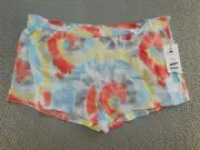 NWT Secret Treasures Women's L 12-14 Tie-Dye Sleep Shorts Cotton/Polyester