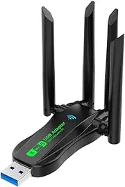 Anlayliay New USB Network Card 1300M Bluetooth 5.0 2-in-1 Computer 2.4G 5GHZ Wireless WiFi Receiver 2.4G Dual-Band Through Walls