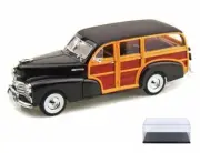 DIECAST CAR & DISPLAY CASE 1948 CHEVY FLEETMASTER BROWN WELLY 22083 1/24 SCALE