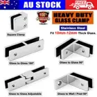 Glass Clamps 10-12mm Joiner Stainless Bracket Balustrade Pool Fence Panels Clamp