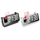 LED Digital Projector Snooze Alarm Clock Projection Timer Rooms Decoration