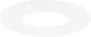 uxcell 1-Pack Goof Rings for 4 Inch Recessed Lights, 3.8" ID 5.2" OD Durable Plastic Trim Ring Flush Mount White Can Light Trim Ring Cover for Ceiling Can Downlights