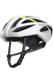 Sena R2X Smart Bluetooth Mesh Intercom Cycling Helmet Matt White Sz L